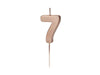 Bougie chiffre or 7 