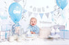 1 ensemble de décoration de fête d'anniversaire en argent 