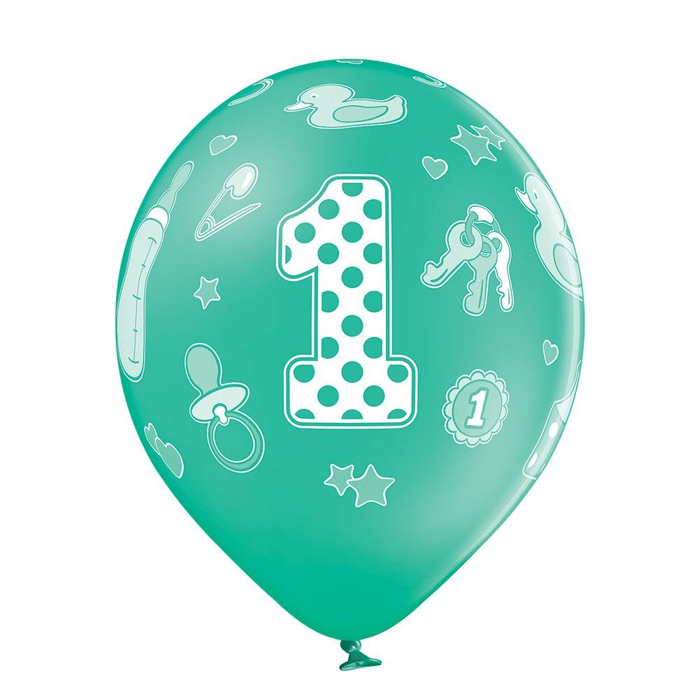 1 Jahr Geburtstag Boy Ballon - Latex bedruckt