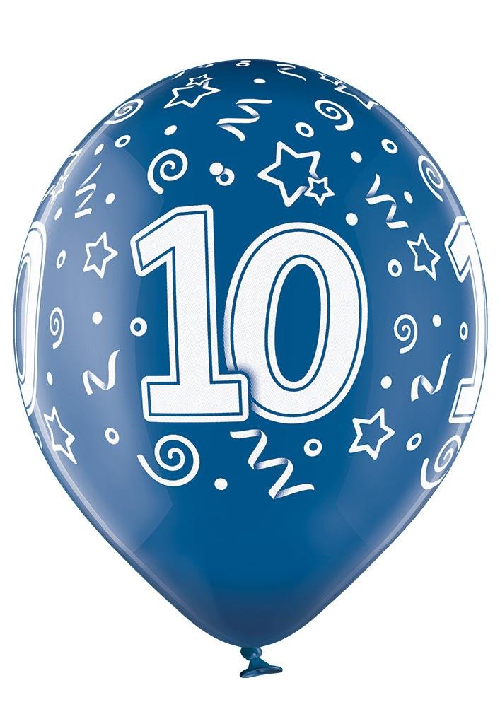 10 Jahre Geburtstag Ballon - Latex bedruckt