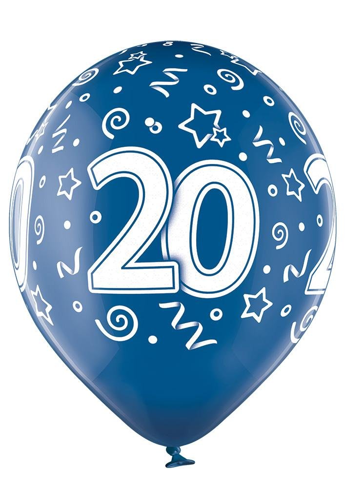 20 Jahre Geburtstag Ballon - Latex bedruckt