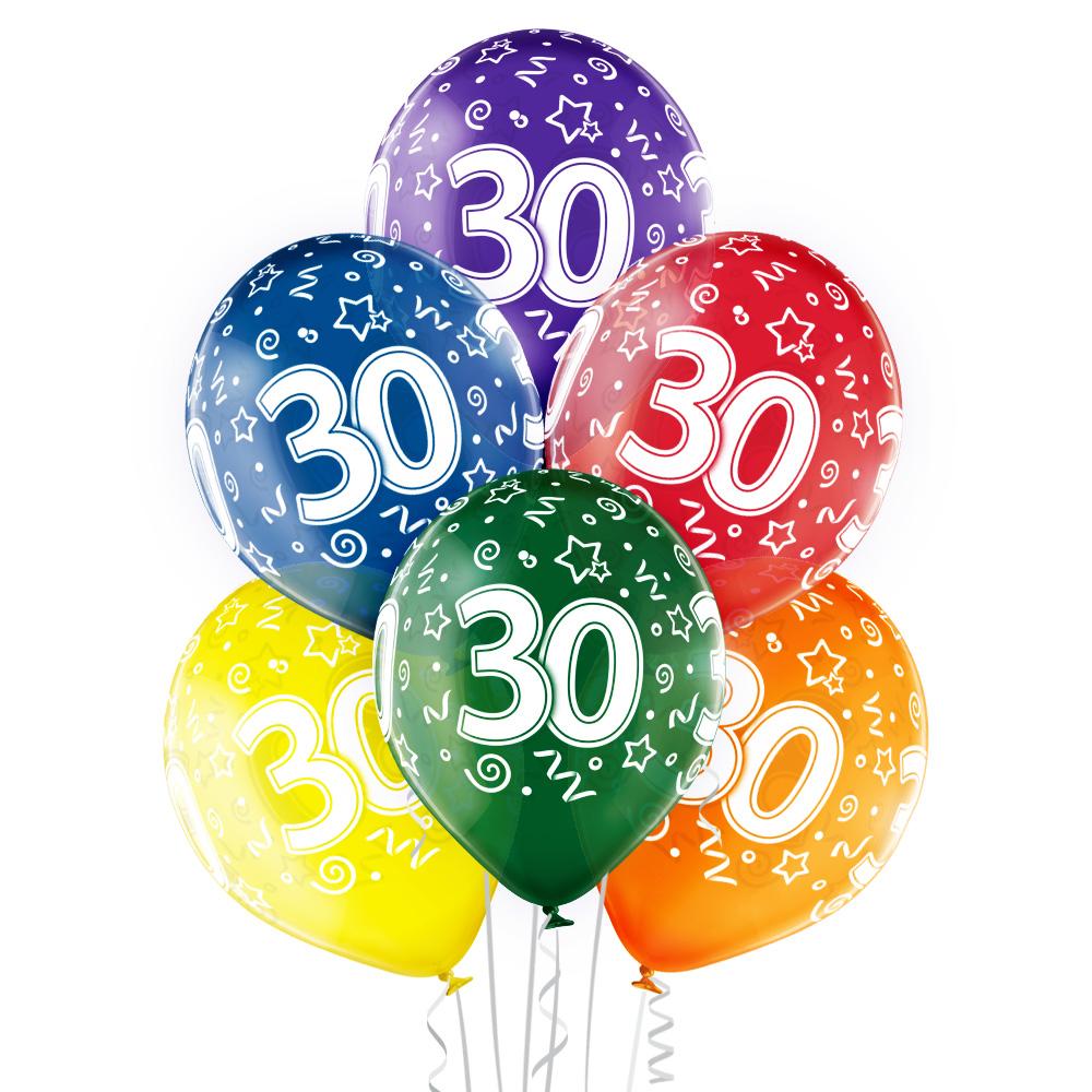 30 Jahre Geburtstag Ballon - Latex bedruckt