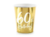 60 Geburtstag Becher gold