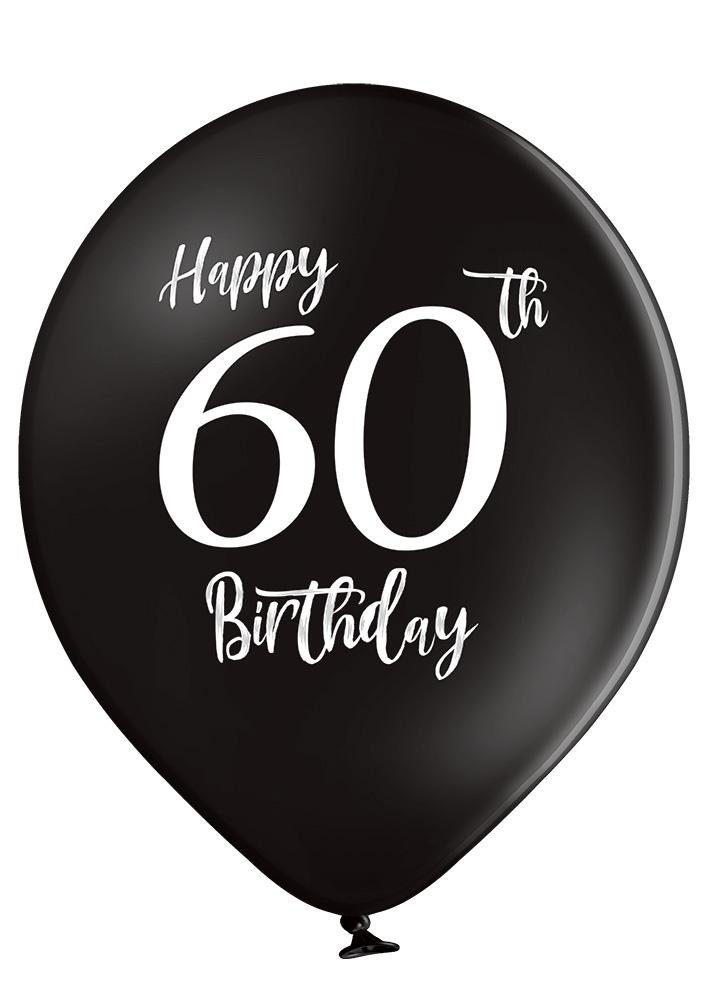 60 Jahre Geburtstag Ballon - Latex bedruckt