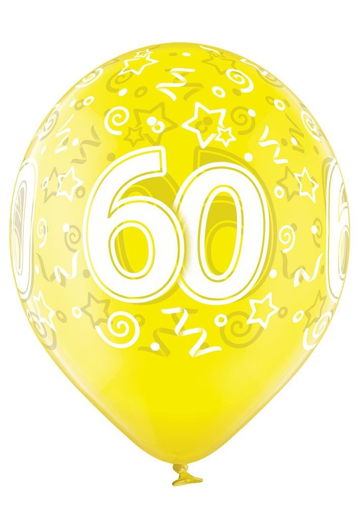 60 Jahre Geburtstag Ballon - Latex bedruckt