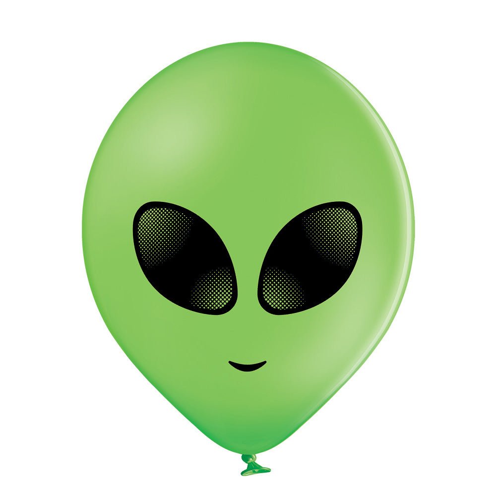 Alien Gesicht Ballon - Latex bedruckt