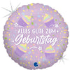Ballon Cupcake Joyeux Anniversaire (rempli d'hélium) 