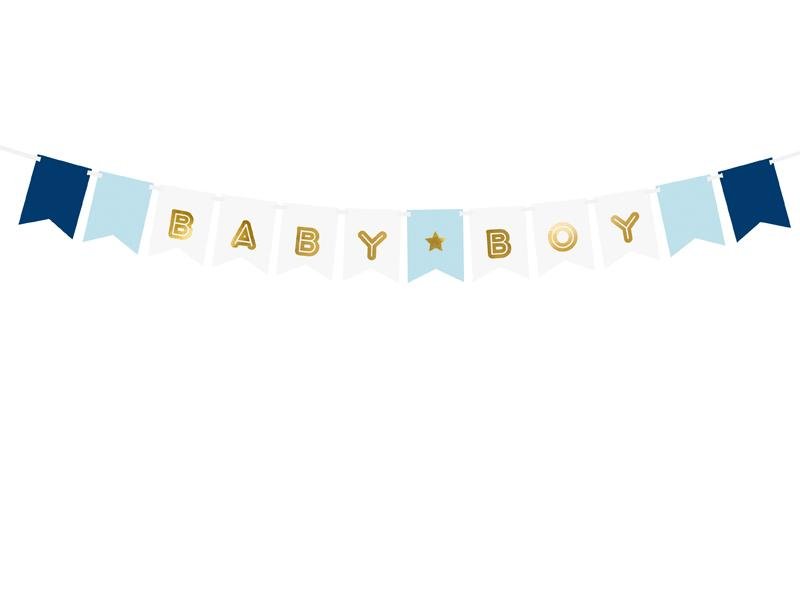 Baby Boy Banner Girlande blau - Girlanden Banner