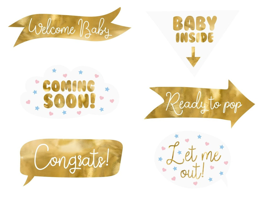 Baby Shower Party Photo Booth Selfie Set - Photo Booth Set