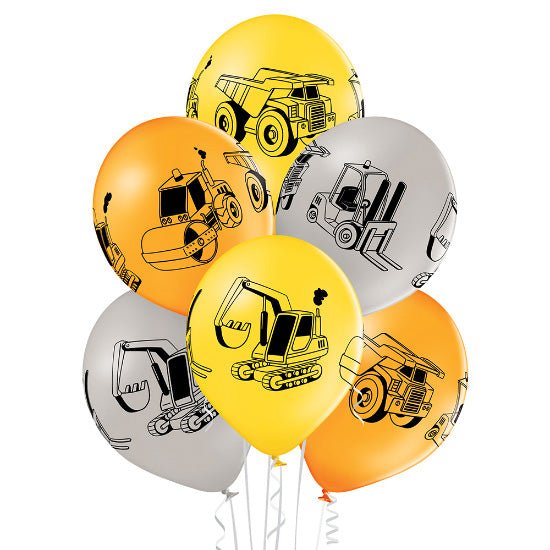 Bagger Stapler Lastwagen Ballon - Latex bedruckt