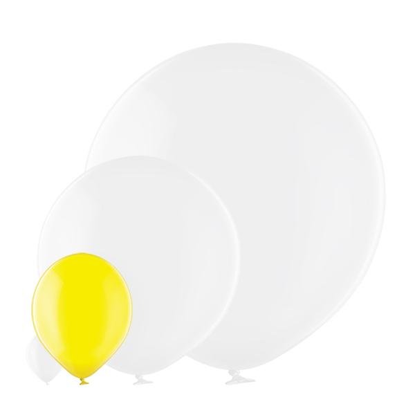 Ballon gelb transparent - Latex Ballone Uni normal transparent