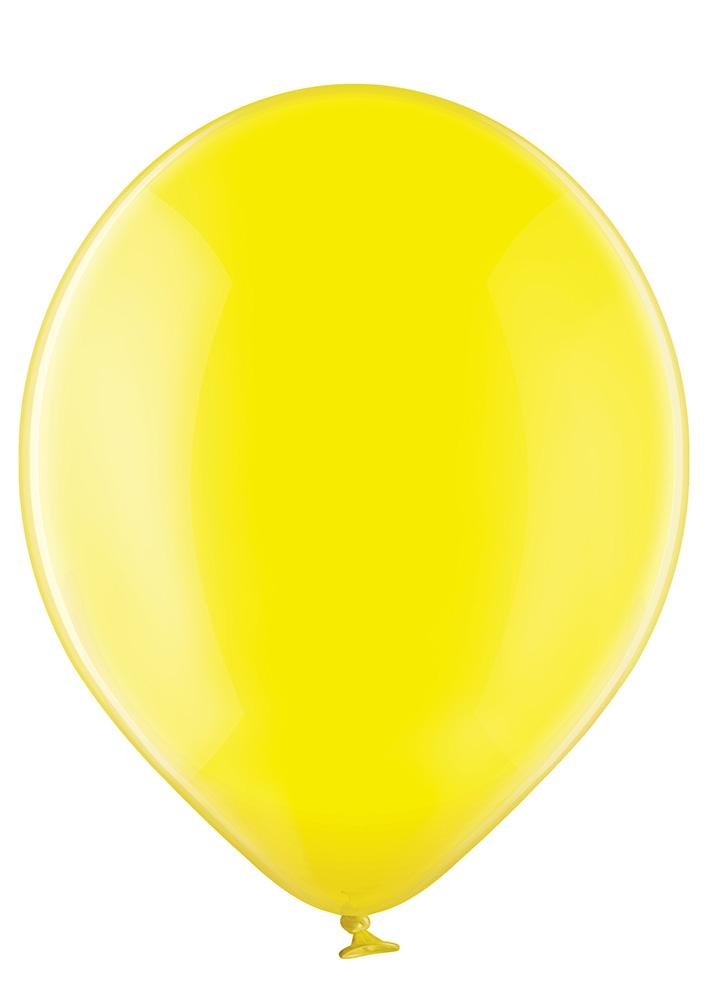 Ballon gelb transparent - Latex Ballone Uni normal transparent