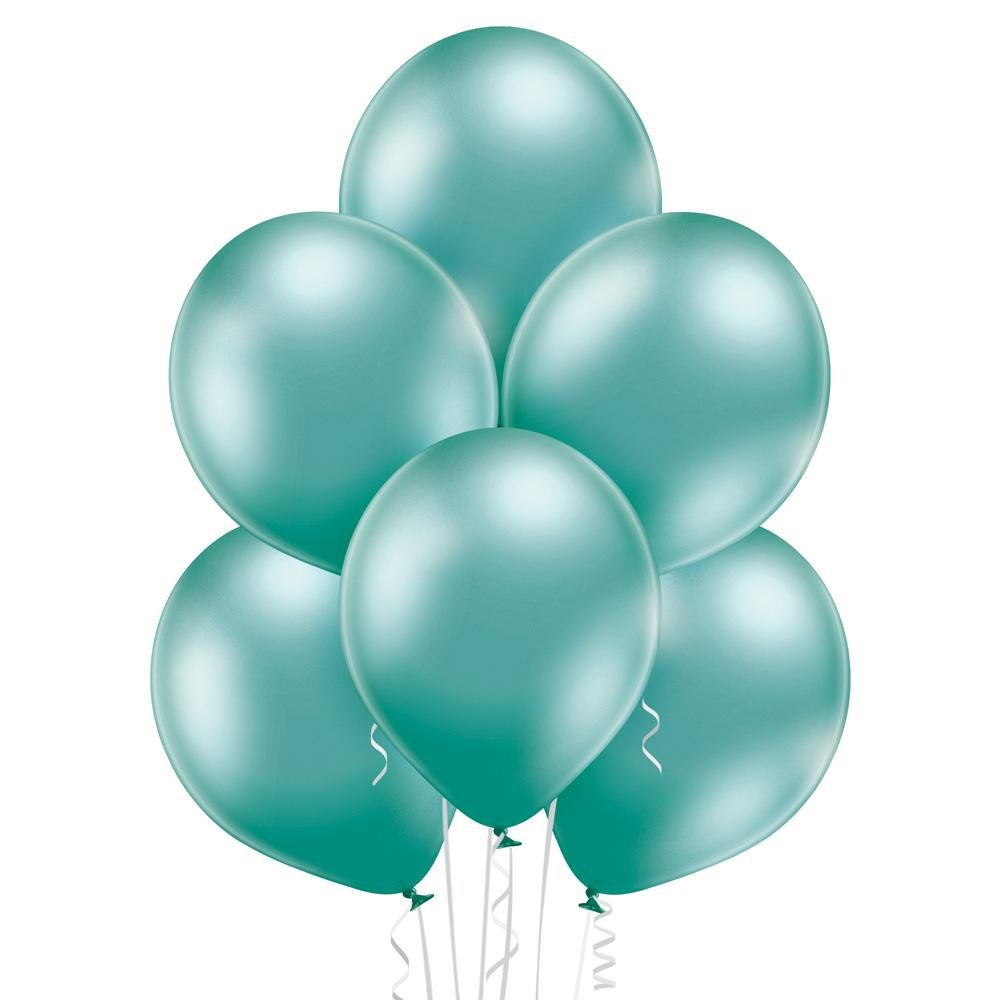 Ballon klein glossy grün - Latex Ballone Uni klein glossy