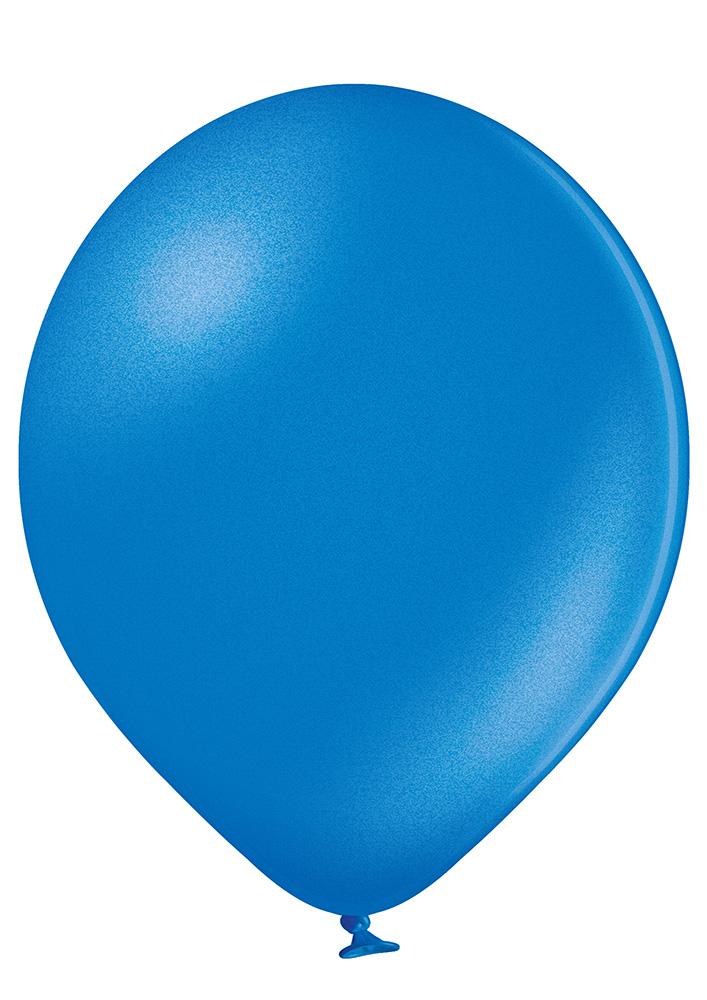 Ballon klein metallic blau - Latex Ballone Uni klein metallic