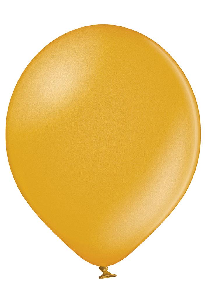 Ballon klein metallic gold - Latex Ballone Uni klein metallic
