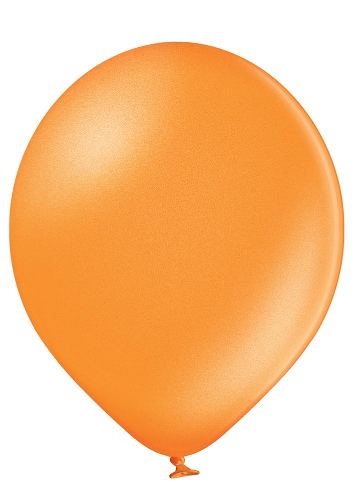 Ballon klein metallic hellorange - Latex Ballone Uni klein metallic
