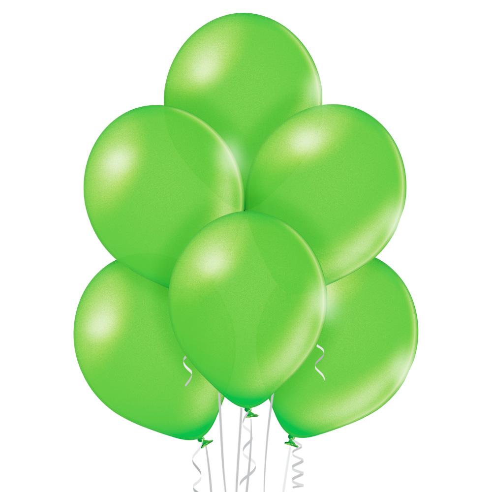 Ballon klein metallic Limetten grün - Latex Ballone Uni klein metallic