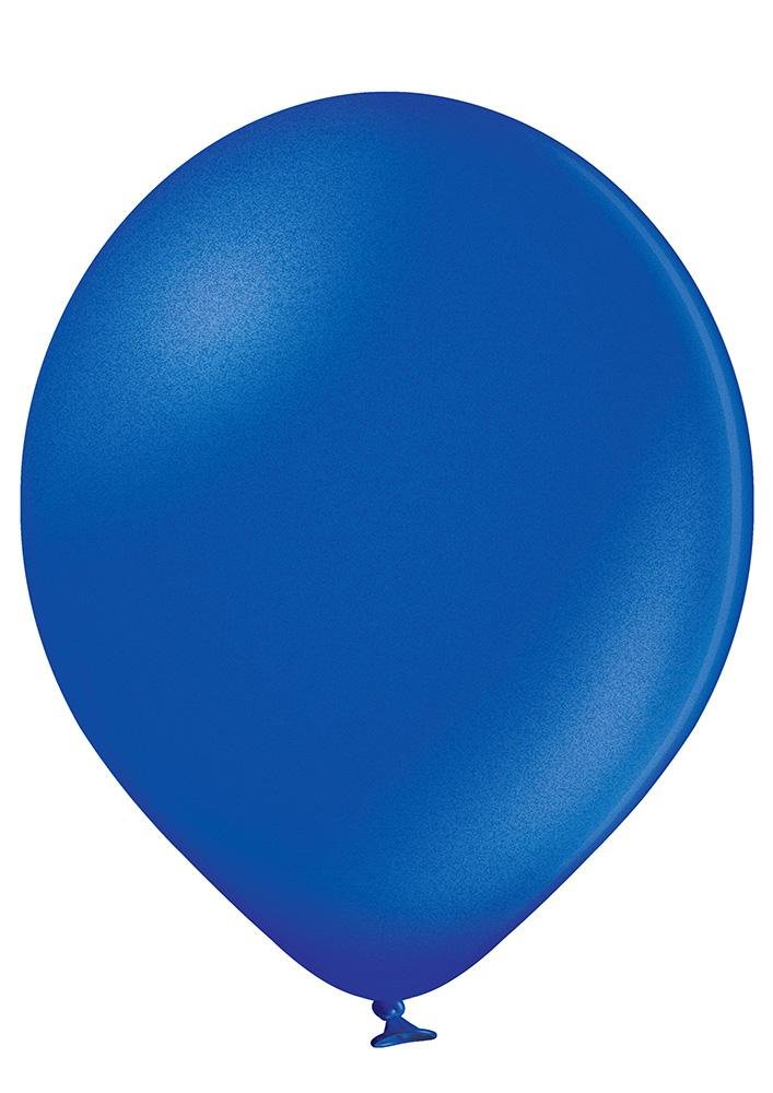 Ballon klein metallic royalblau - Latex Ballone Uni klein metallic