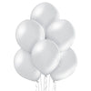Balloon small metallic silver 