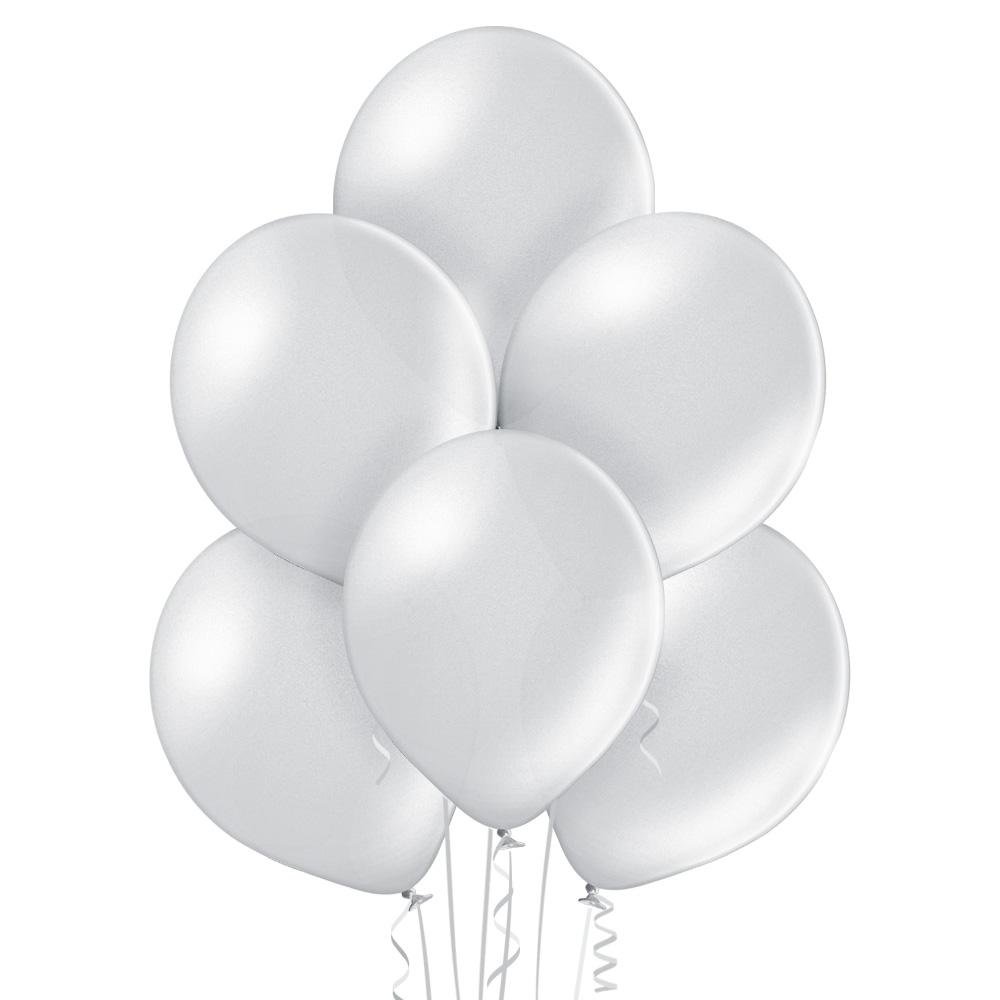 Ballon klein metallic silber - Latex Ballone Uni klein metallic