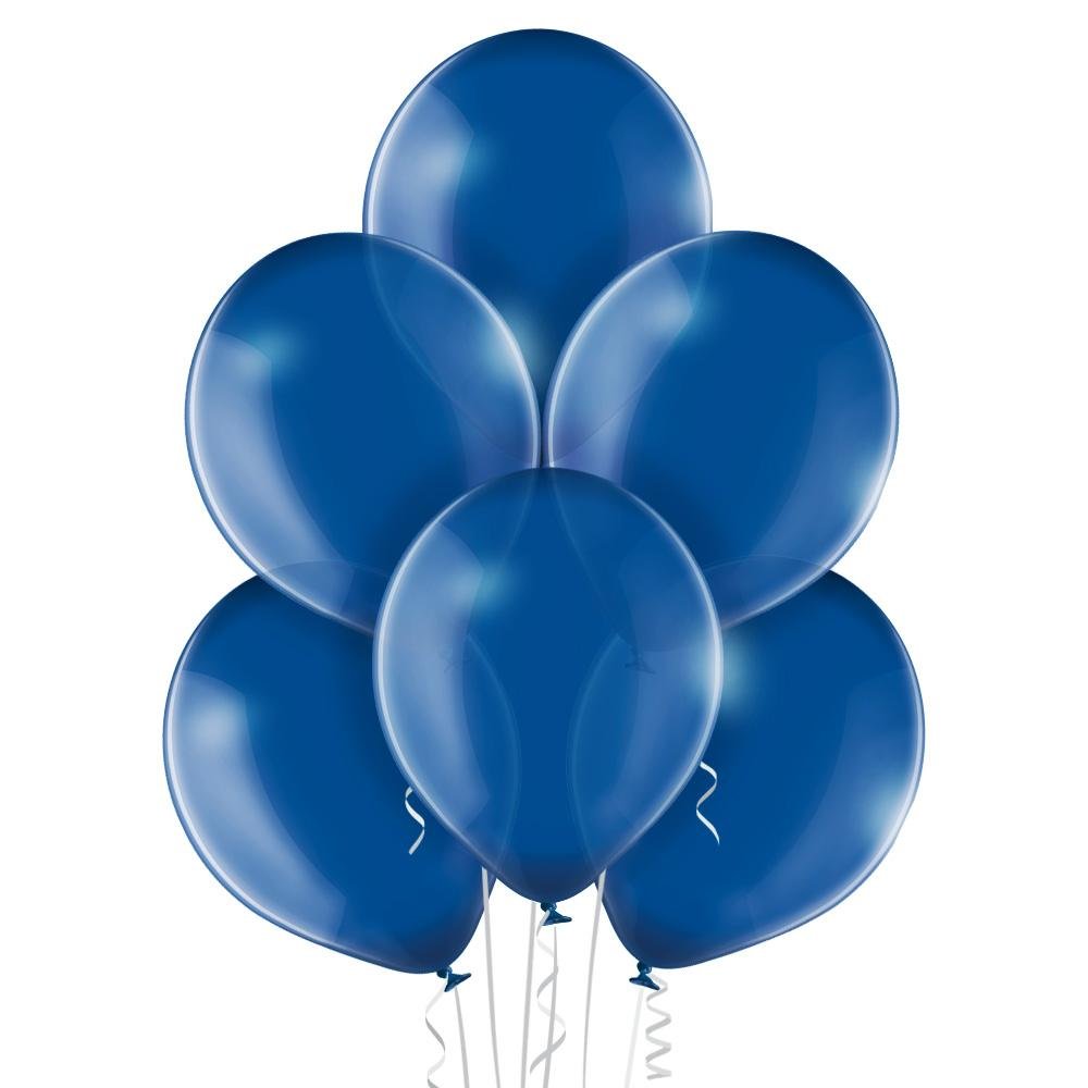 Ballon klein transparent blau - Latex Ballone Uni klein transparent