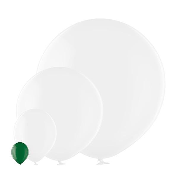 Ballon klein transparent grün - Latex Ballone Uni klein transparent