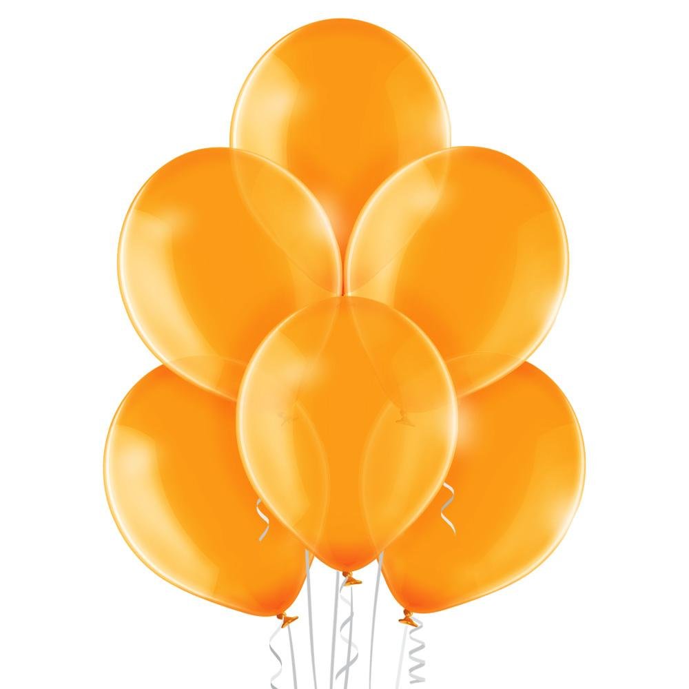Ballon klein transparent orange - Latex Ballone Uni klein transparent