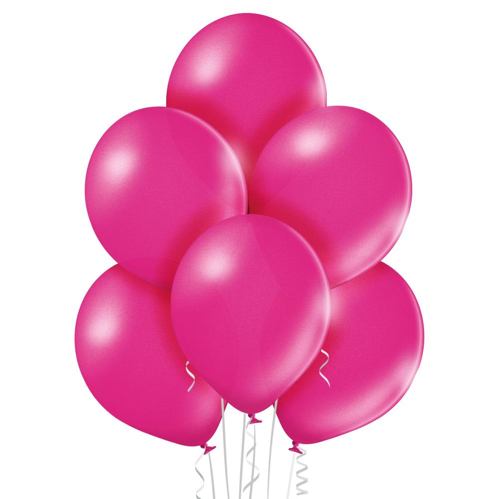 Ballon rose métallisé (fuchsia)