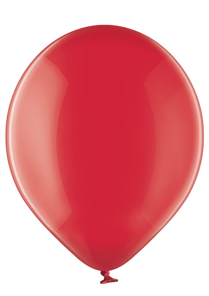 Ballon rot transparent - Latex Ballone Uni normal