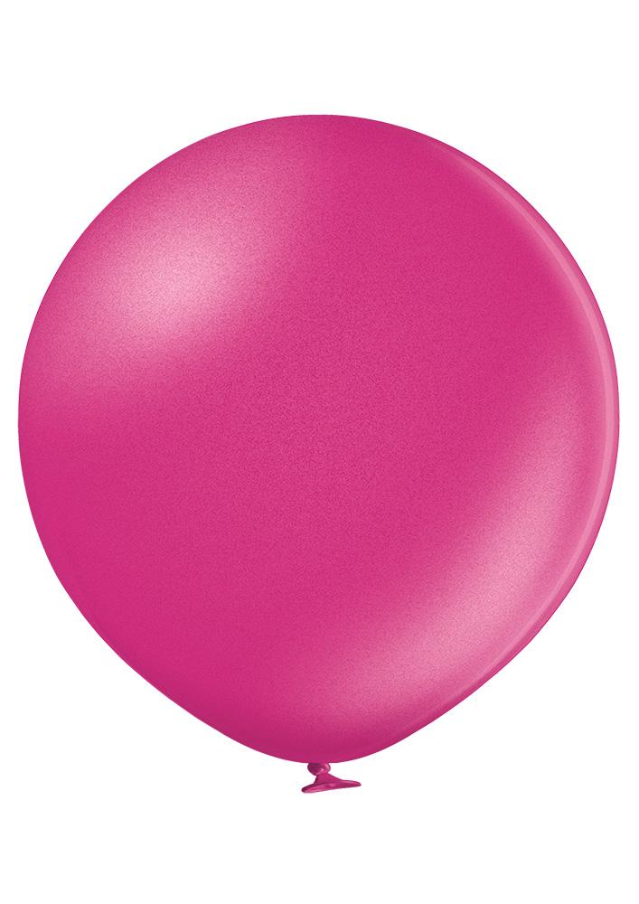 Ballon XL metallic Pink (Fuchsia) - Latex Ballone Uni XL metallic