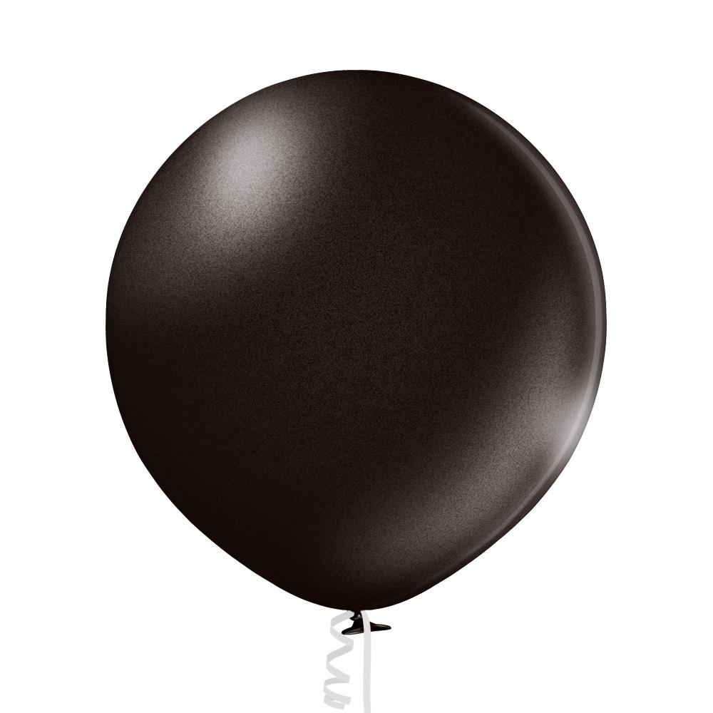 Ballon XL metallic schwarz - Latex Ballone Uni XL metallic