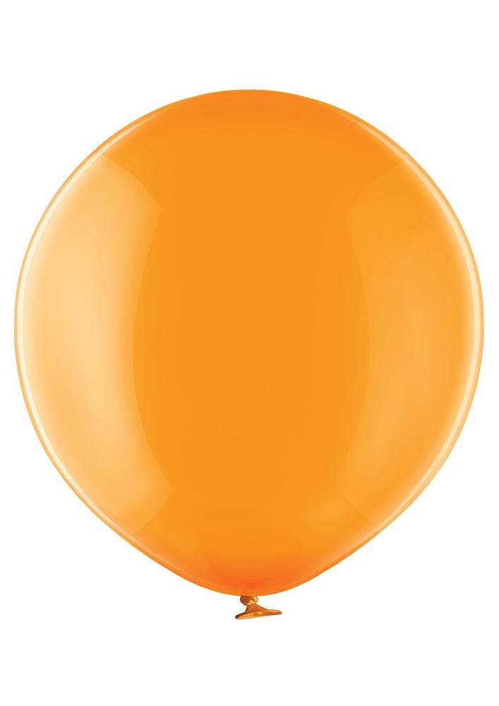 Ballon XL orange transparent - Latex Ballone Uni XL transparent
