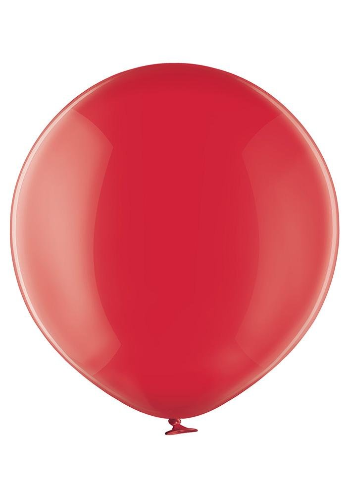 Ballon XL royalrot transparent - Latex Ballone Uni XL transparent