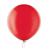 Ballon XL rouge royal transparent 
