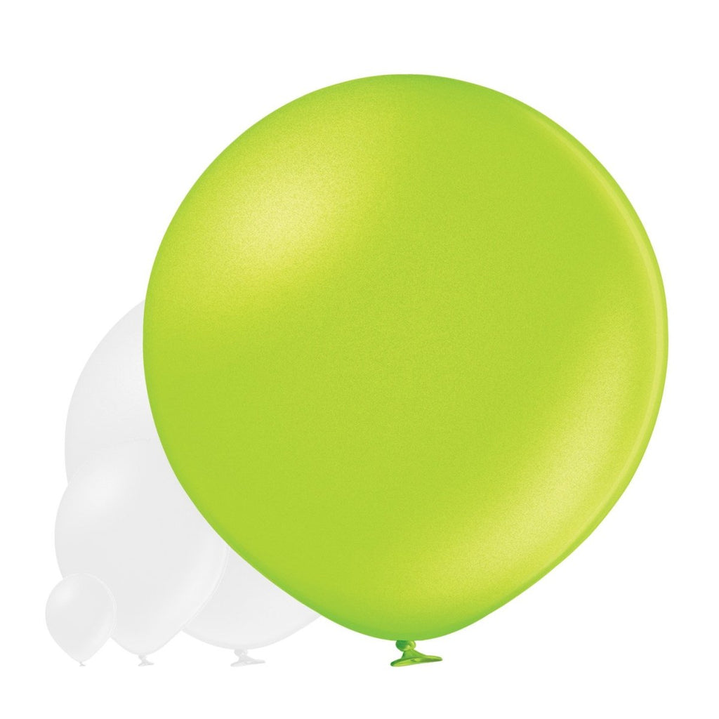 Ballon XXL metallic apfelgrün - Latex Ballone Uni XXL metallic