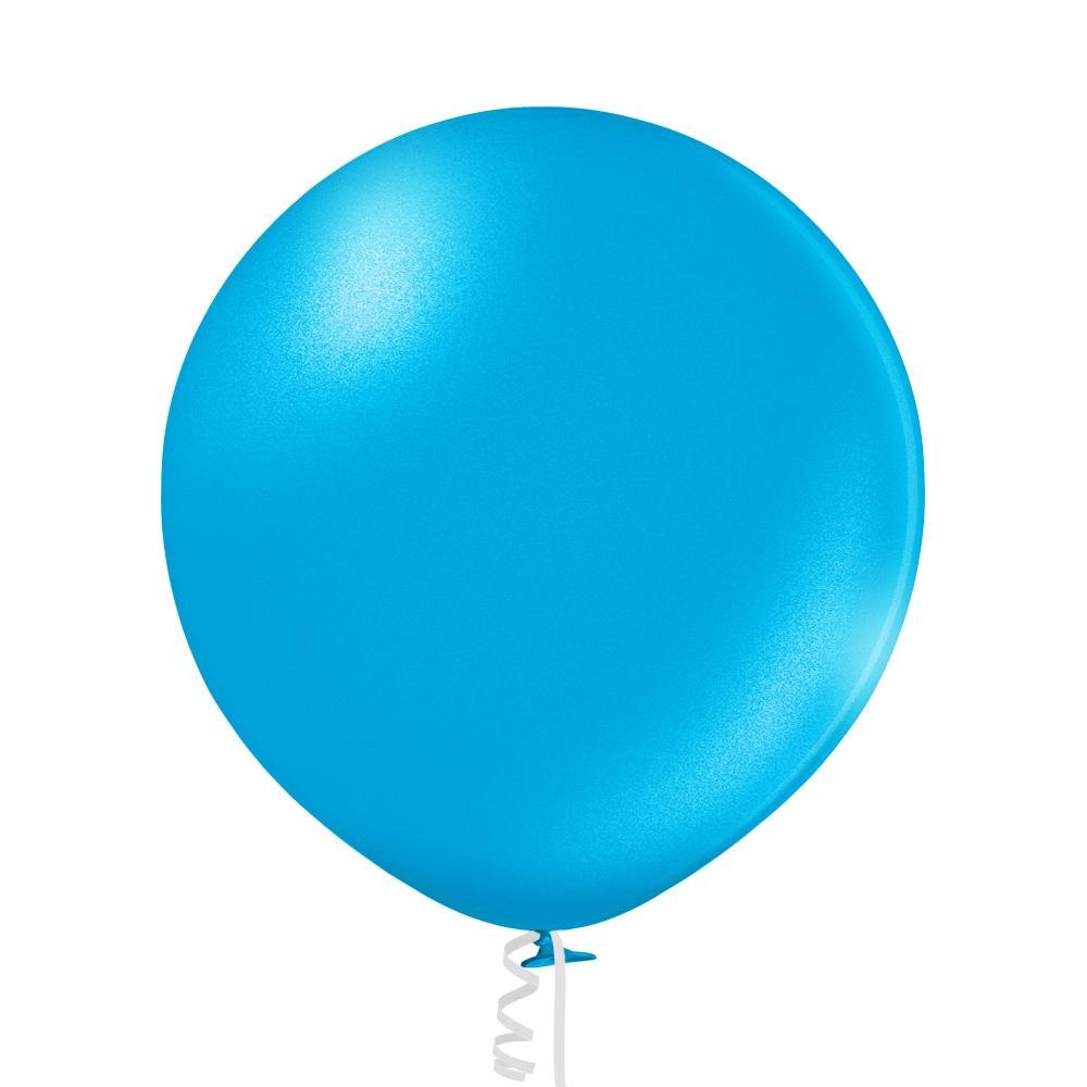 Ballon XXL metallic cyan - Latex Ballone Uni XXL metallic