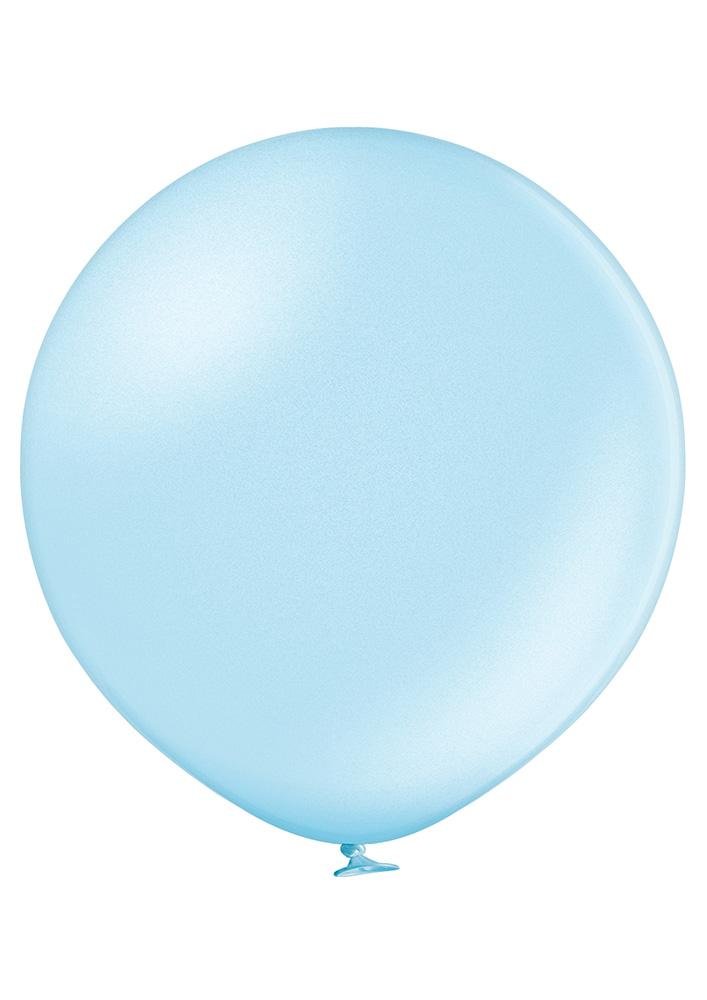 Ballon XXL metallic hellblau - Latex Ballone Uni XXL metallic