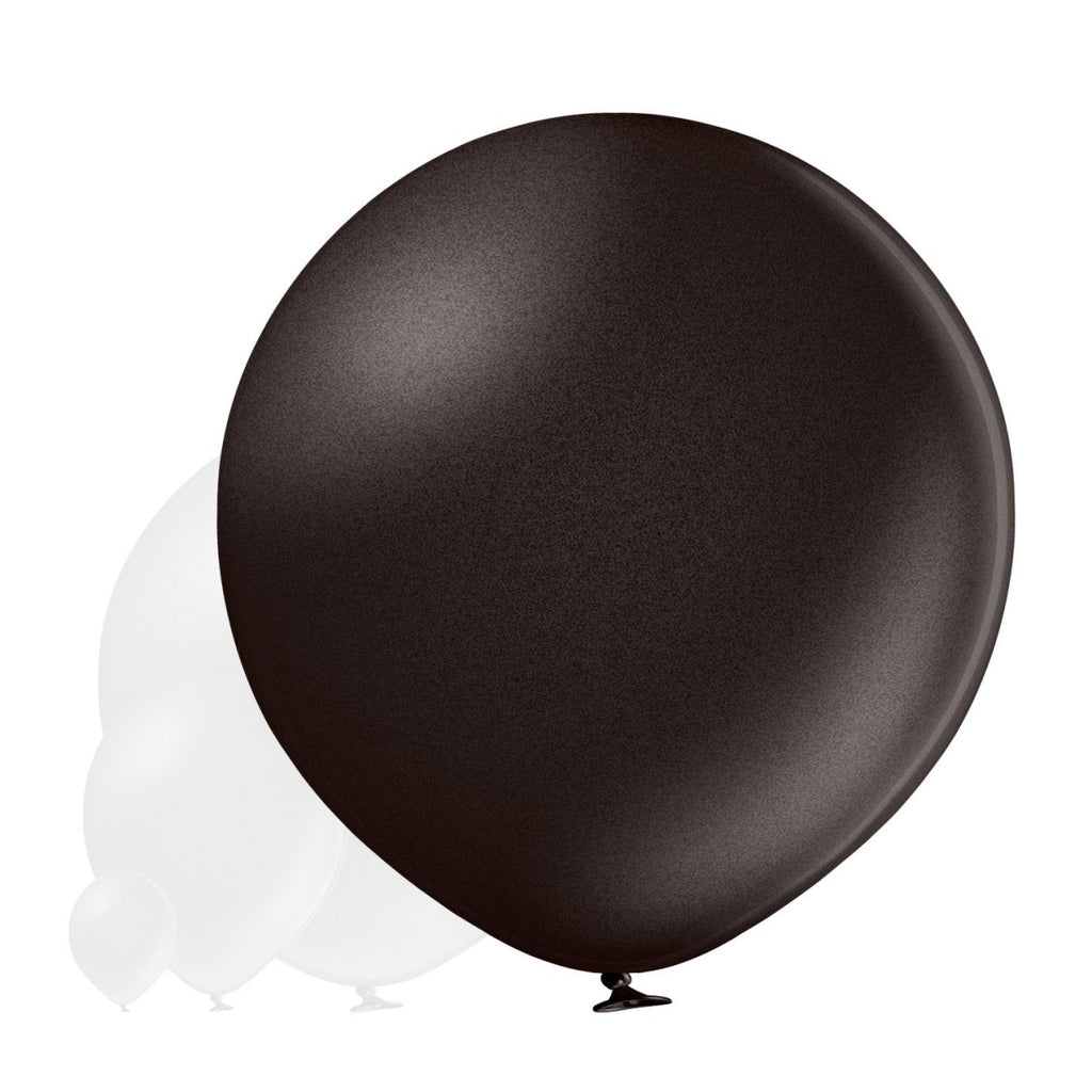 Ballon XXL metallic schwarz - Latex Ballone Uni XXL metallic
