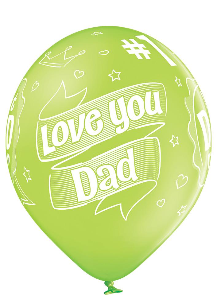 Best Dad Ever Ballon - Latex bedruckt