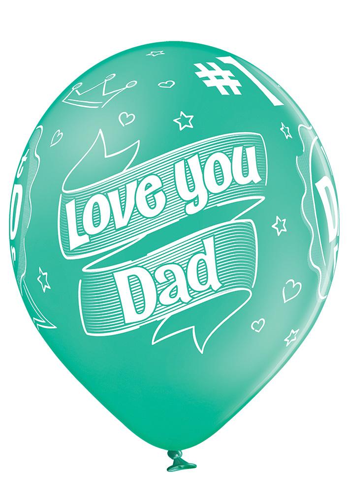 Best Dad Ever Ballon - Latex bedruckt
