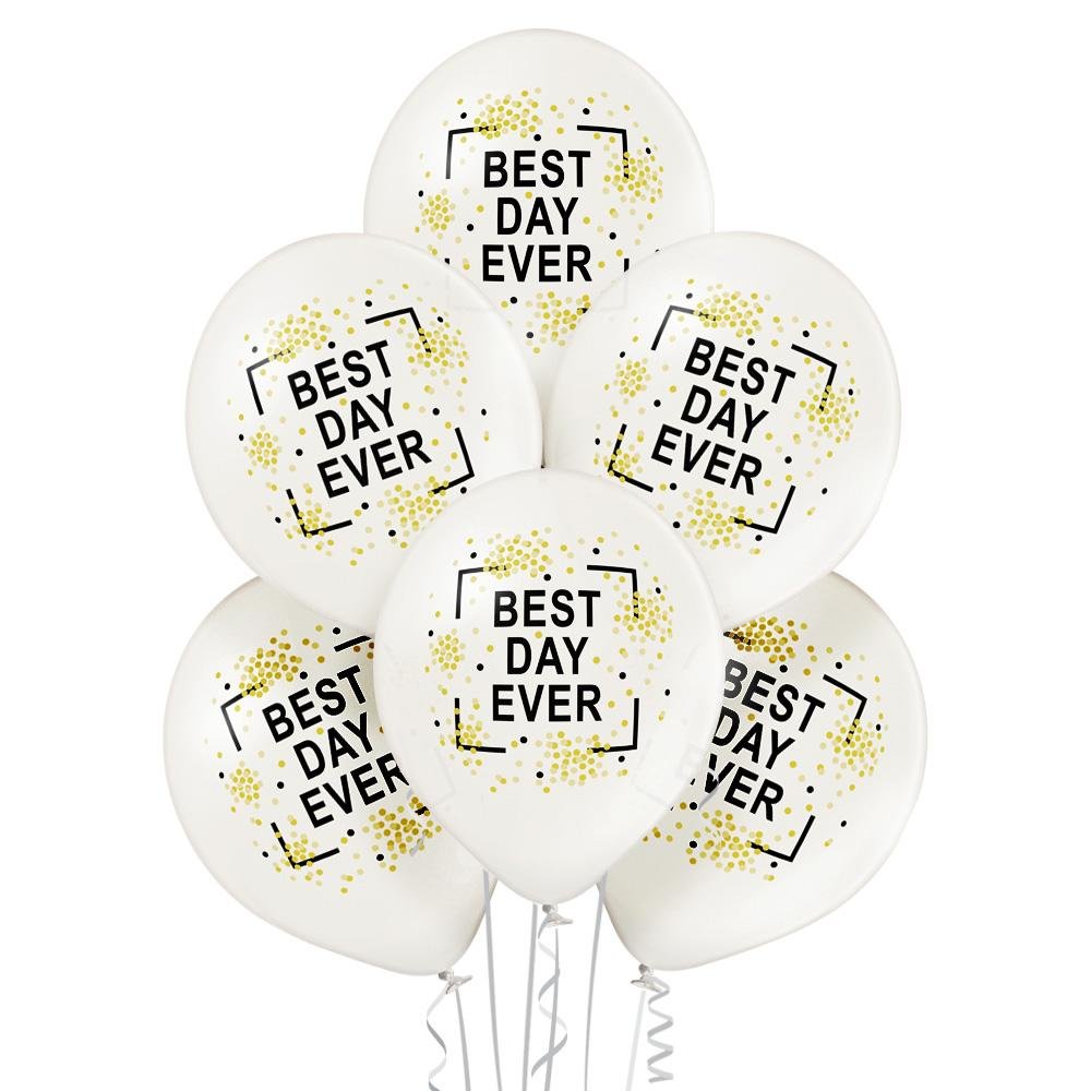Best Day Ever Ballon - Latex bedruckt