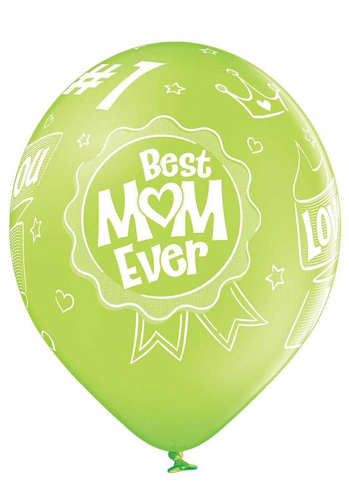 Best Mom Ever Ballon - Latex bedruckt