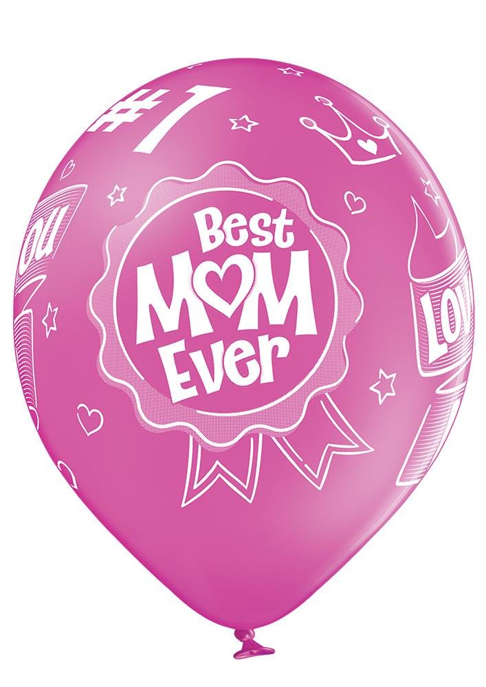Best Mom Ever Ballon - Latex bedruckt
