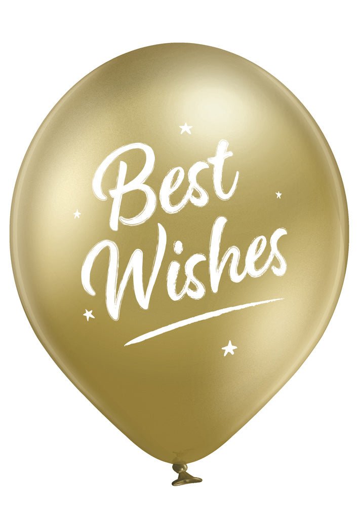 Best Wishes - Glückwunsch Ballon - Latex bedruckt