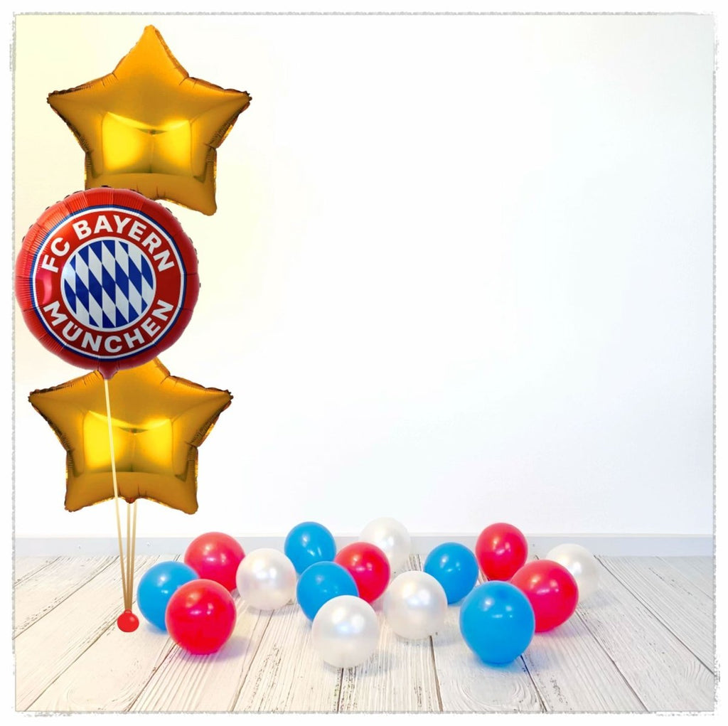 Bouquet zu FC Bayern München Ballon Bouquet (mit Helium gefüllt) - Bouquet zu Ballone