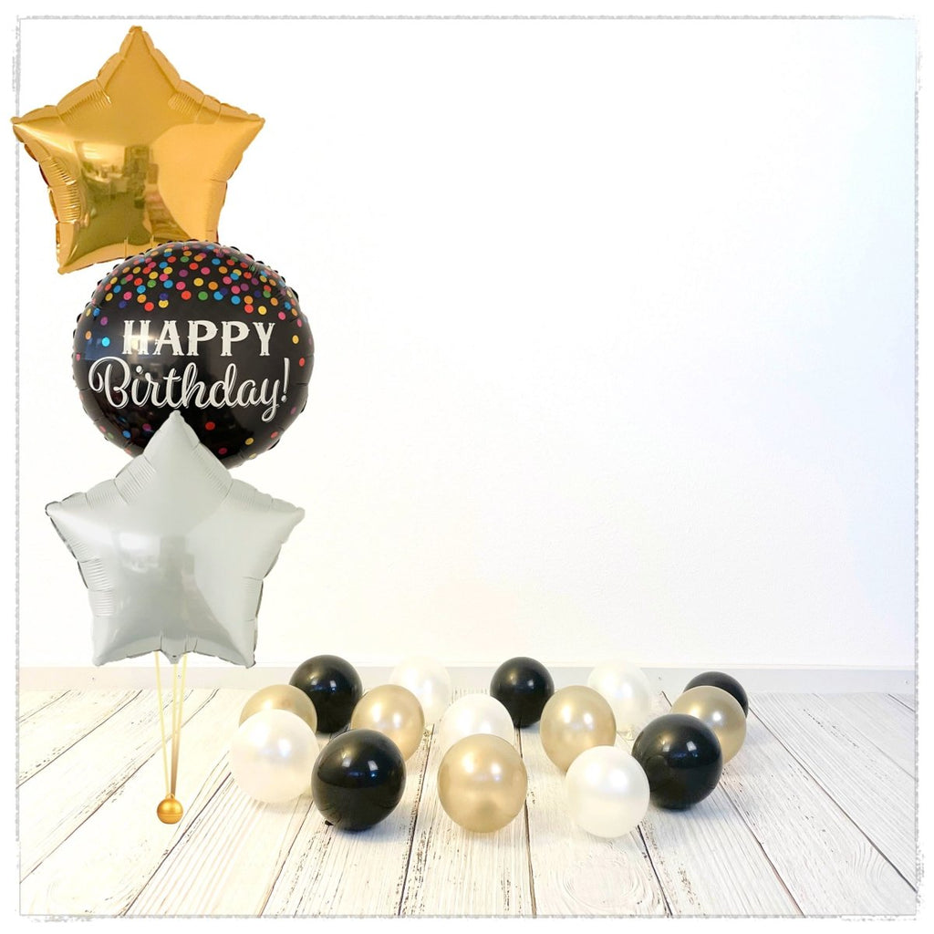 Bouquet zu Hund Happy Birthday Ballon (mit Helium gefüllt) - Bouquet zu Ballone