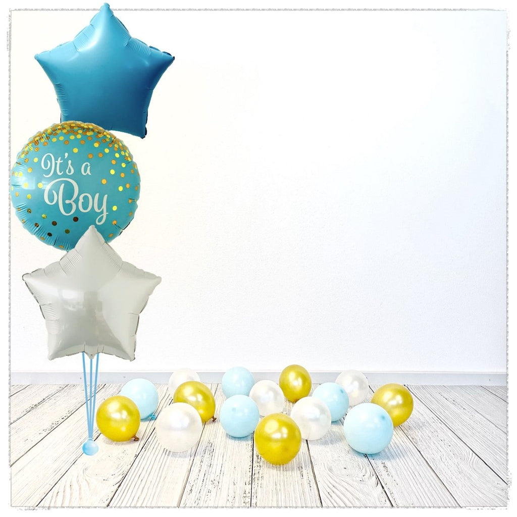 Bouquet zu It's a Boy Buggy Ballon (mit Helium gefüllt) - Bouquet zu Ballone