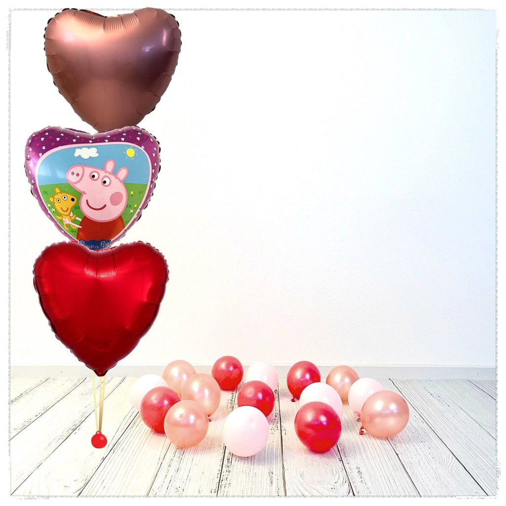 Bouquet zu Peppa Pig Ballon Bouquet (mit Helium gefüllt) - Boys Bouquet