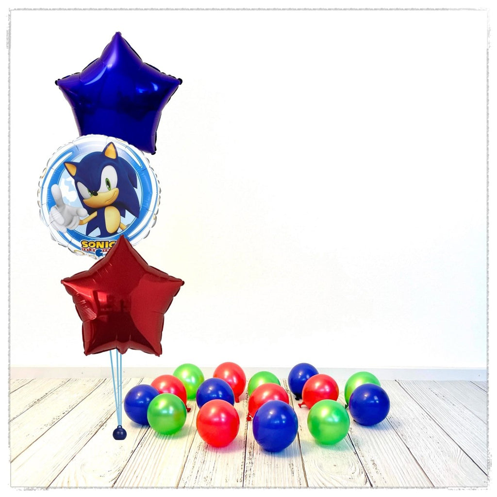 Bouquet zu Sonic Ballon Bouquet (mit Helium gefüllt) - Liscenced Bouquet