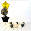 Bouquet à numéro ballon holographique argenté Wild Birthday (rempli d'hélium) 